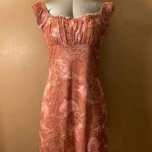 Pink Paisley summer dress